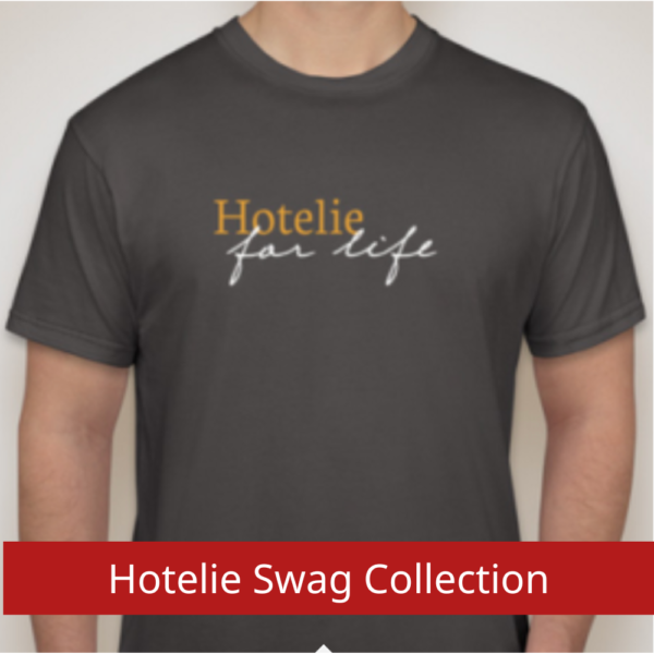 "Hotelie for Life" T-shirt (crew neck in men's sizes)